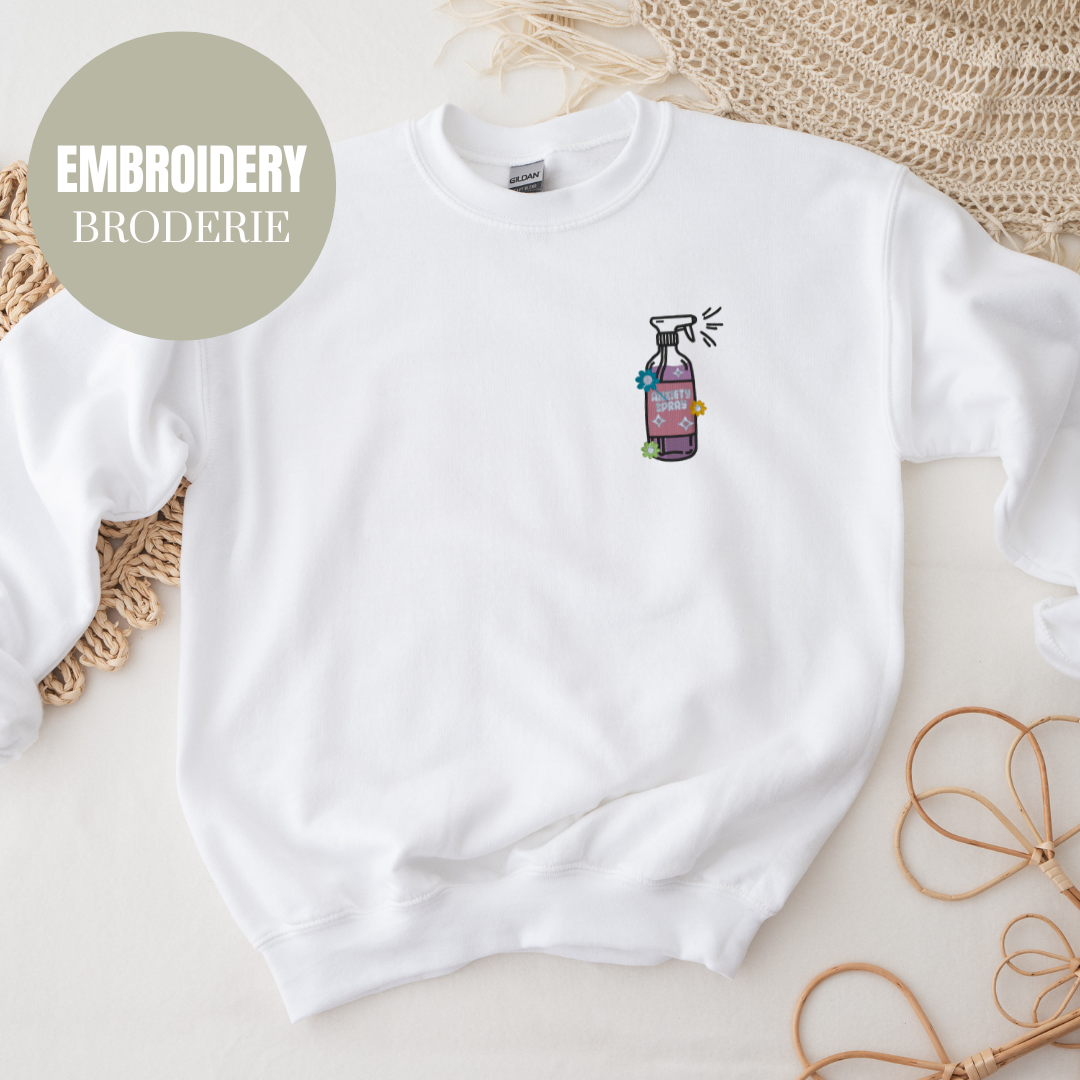 ANXIETY SPRAY CREWNECK