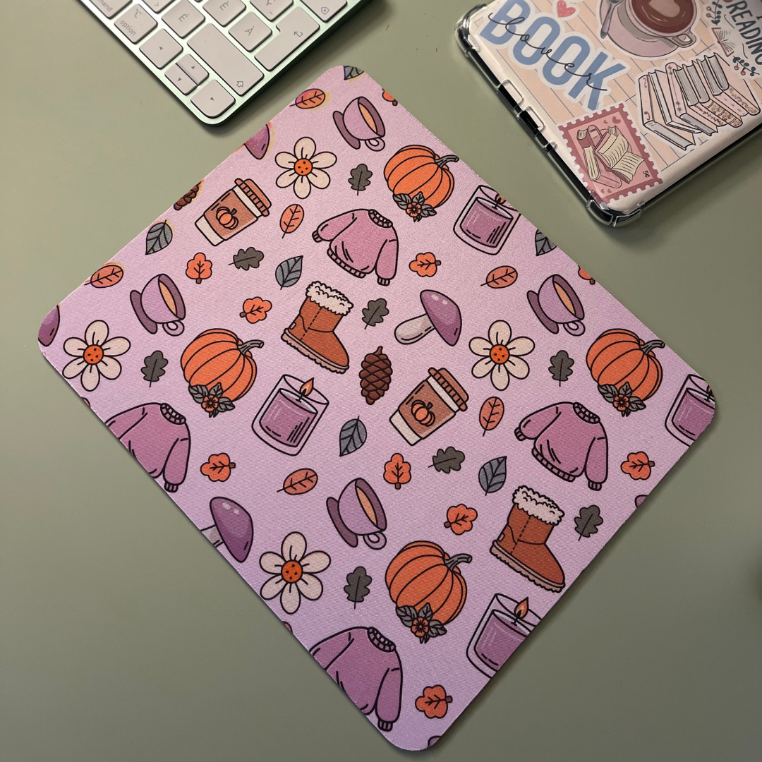 *PRE ORDER* COZY FALL PURPLE MOUSE PAD