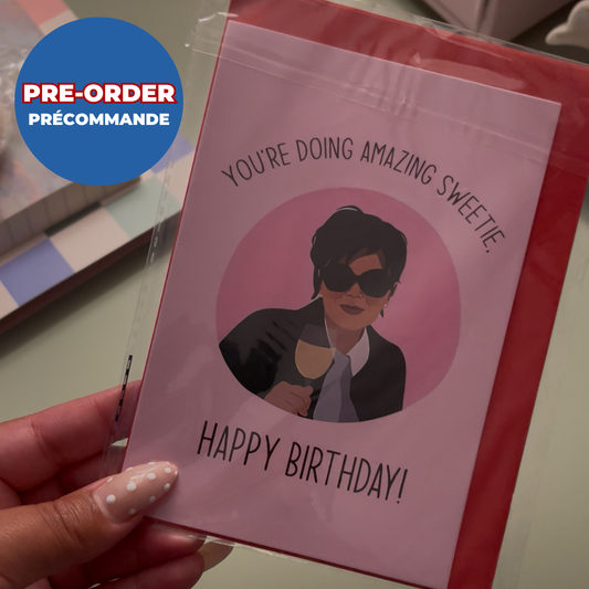 *PRE ORDER* YOU'RE DOING AMAZING BIRTHDAY CARD