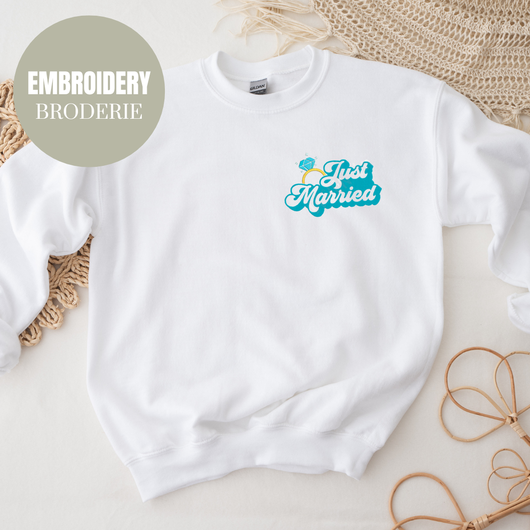 JUST MARRIED CREWNECK