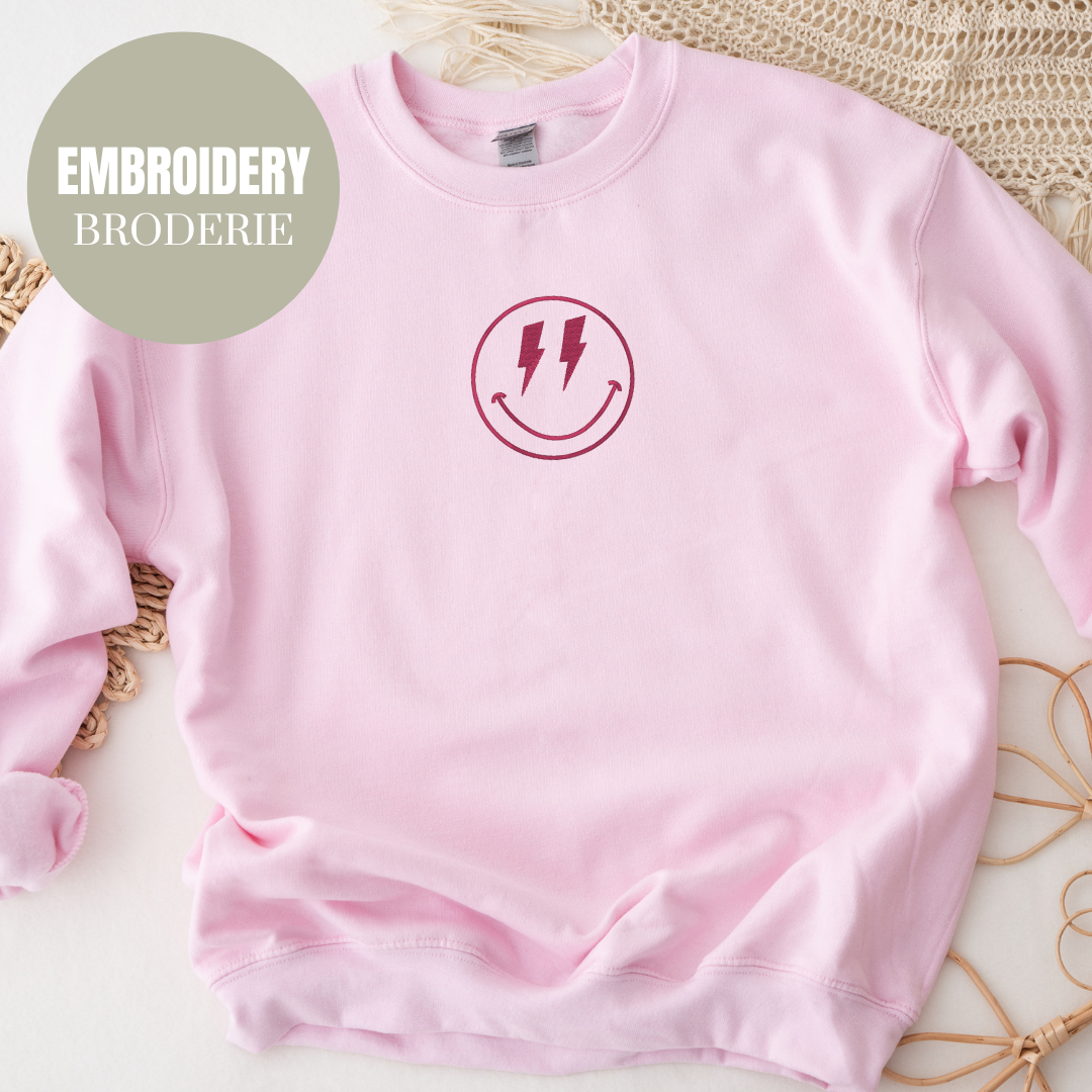 RETRO SMILEY CREWNECK