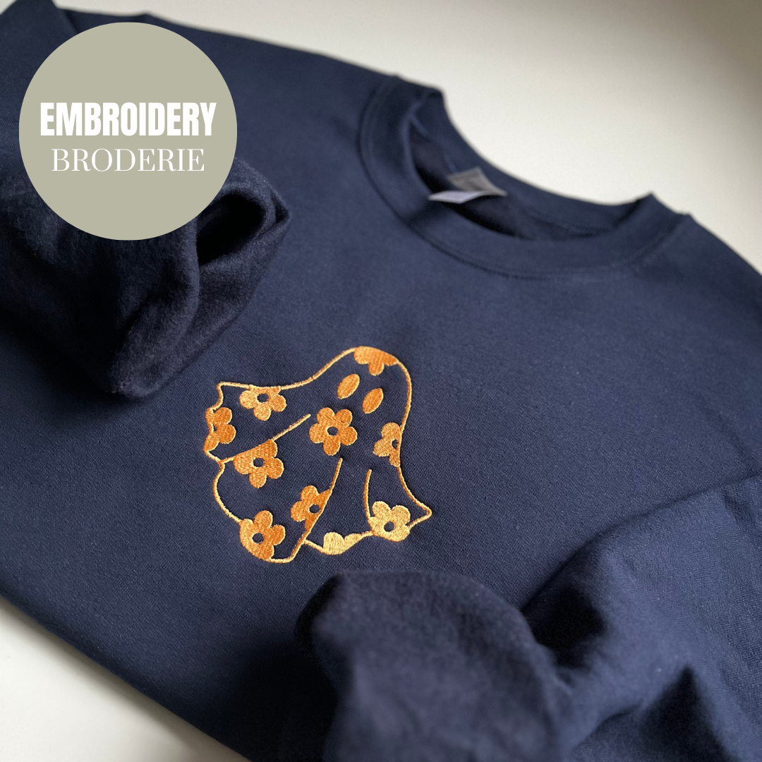 FLOWER GHOST CREWNECK
