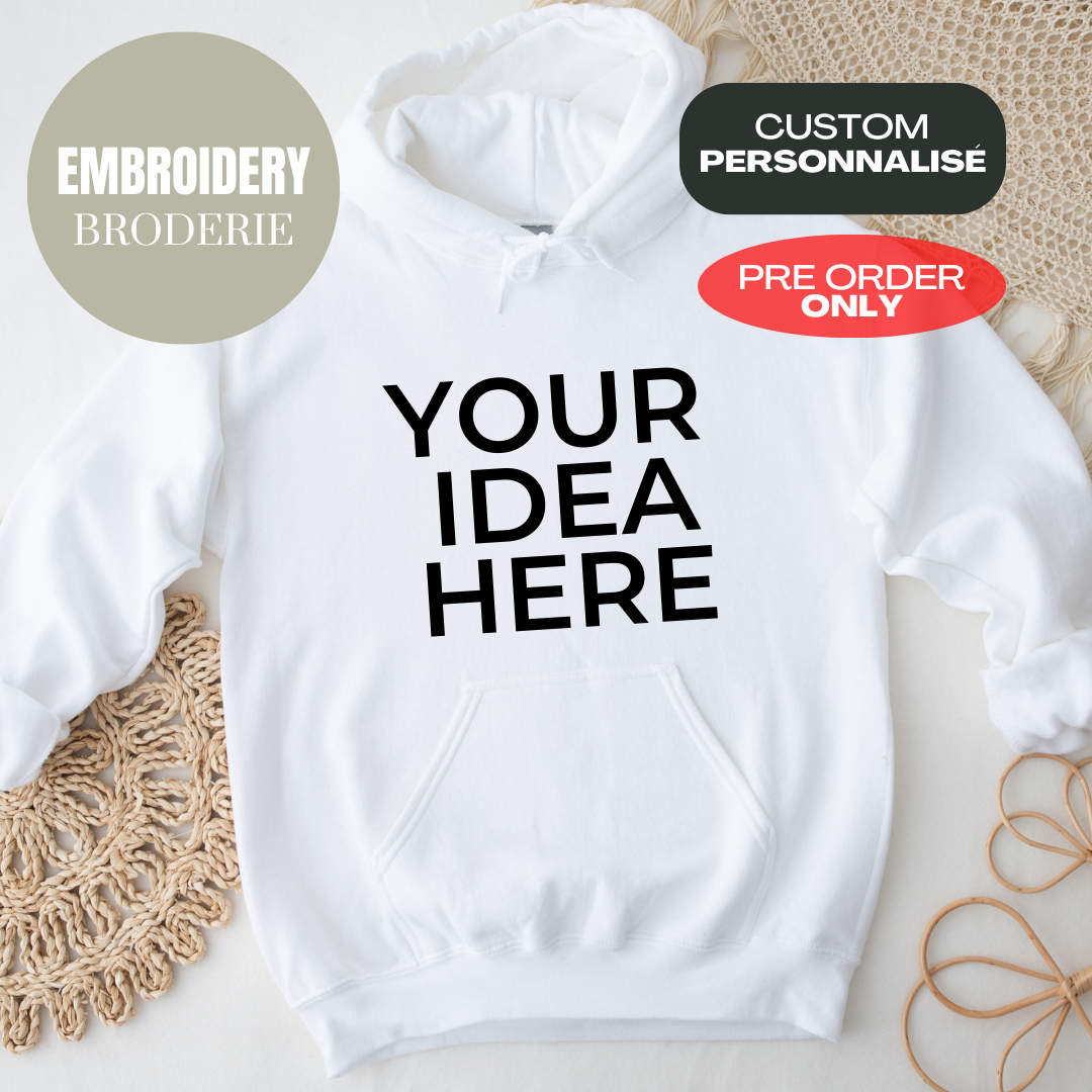 *PRE ORDER* CUSTOM EMBROIDERED HOODIE