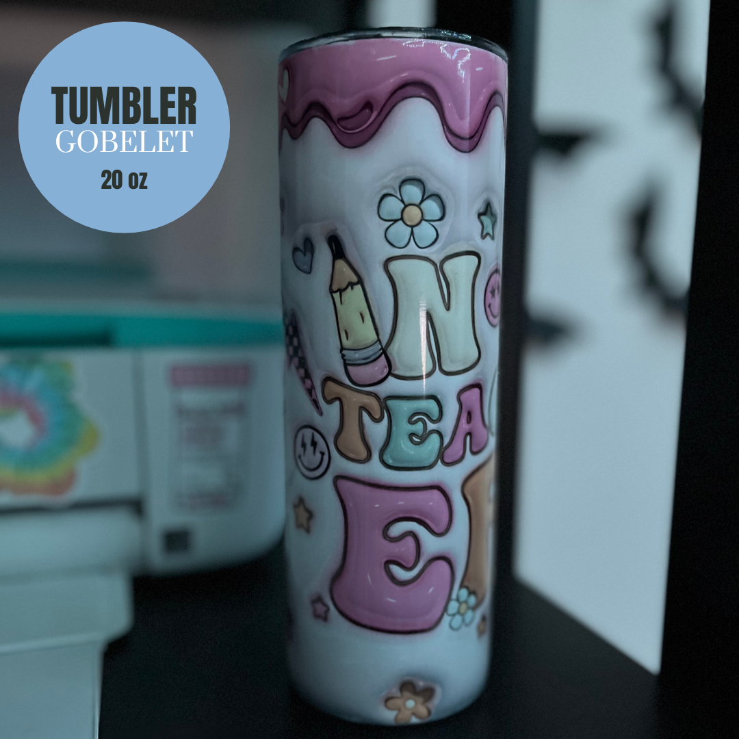 IN MY TEACHER ERA TUMBLER 20oz