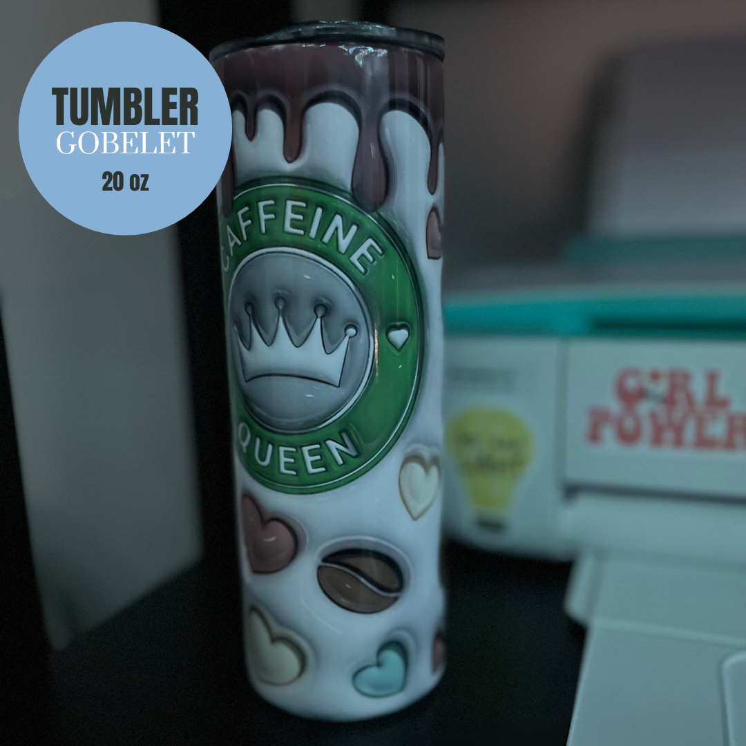 CAFFEINE QUEEN TUMBLER 20oz