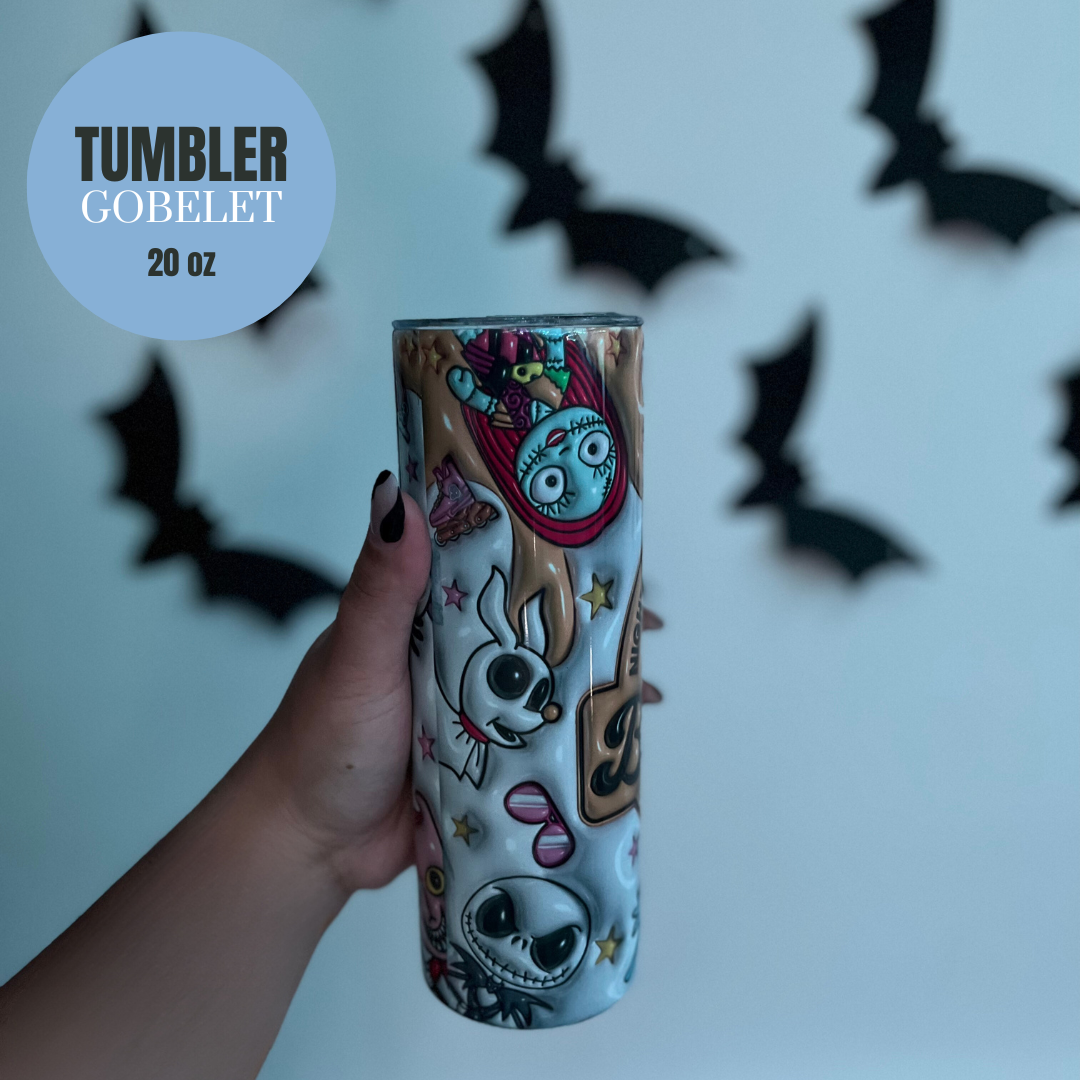 NIGHTMARE BEFORE XMAS TUMBLER 20oz