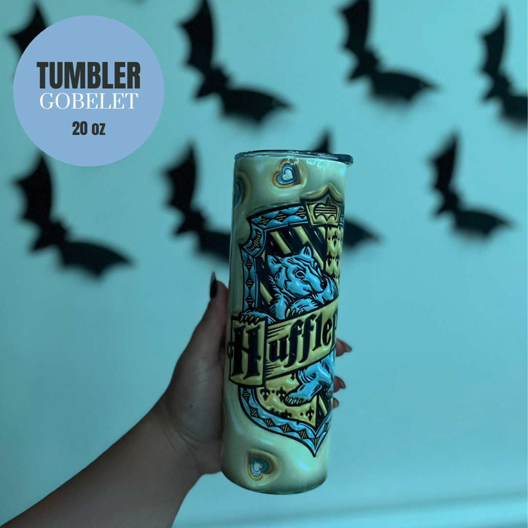 *PREORDER* HP HOUSES - YELLOW TUMBLER 20oz