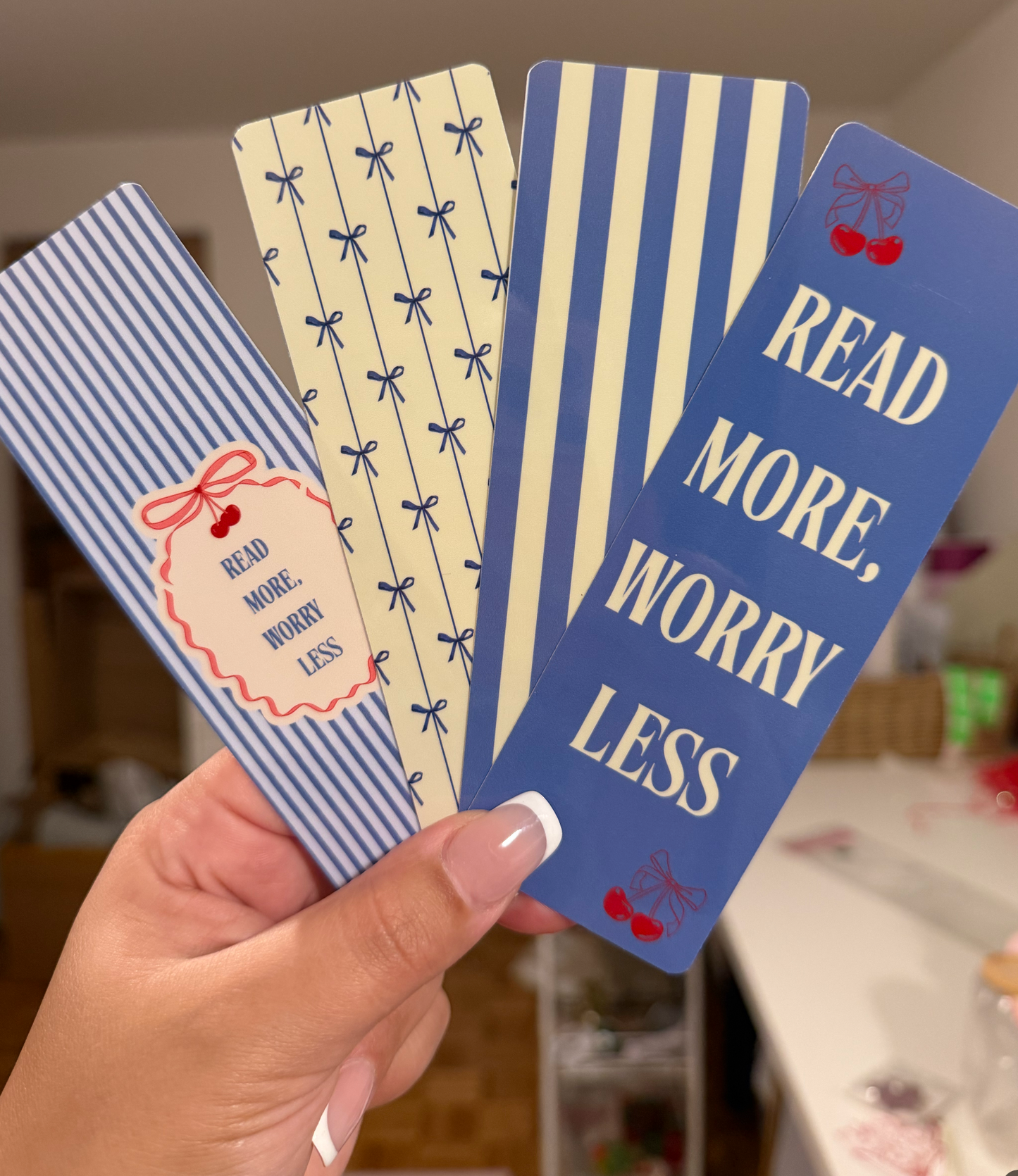 *PRÉCOMMANDE* SIGNETS READ MORE, WORRY LESS (LOT DE 4)