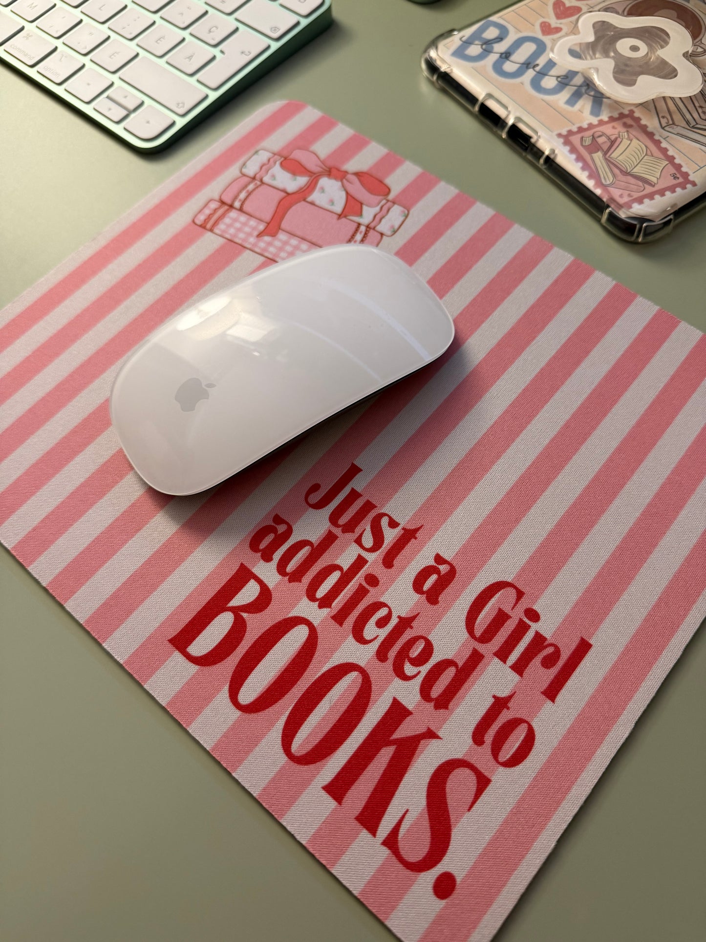 *PRE ORDER* GIRL ADDICTED TO BOOKS MOUSEPAD