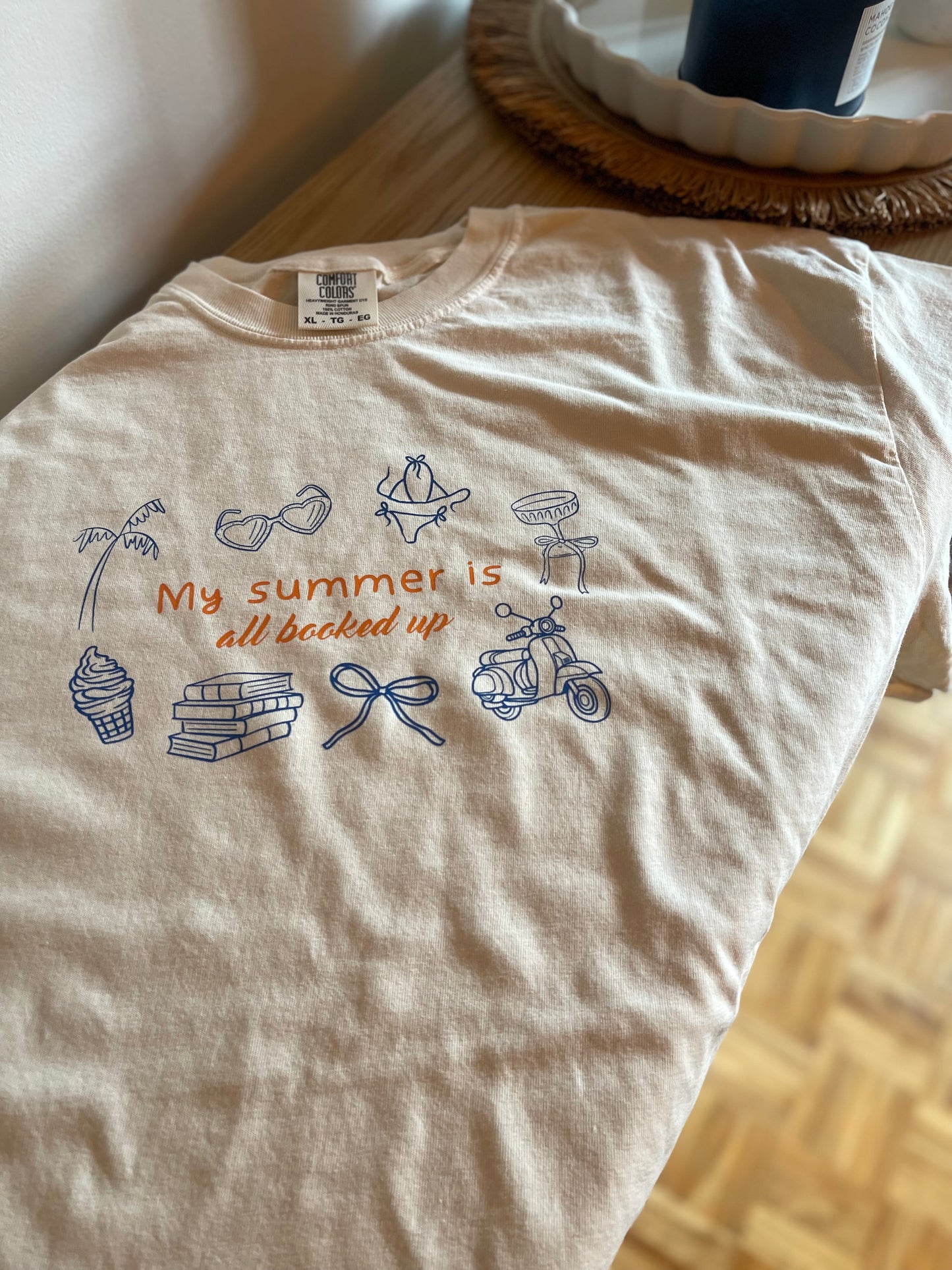 *PRE ORDER* MY SUMMER IS ALL BOOKED UP T-SHIRT