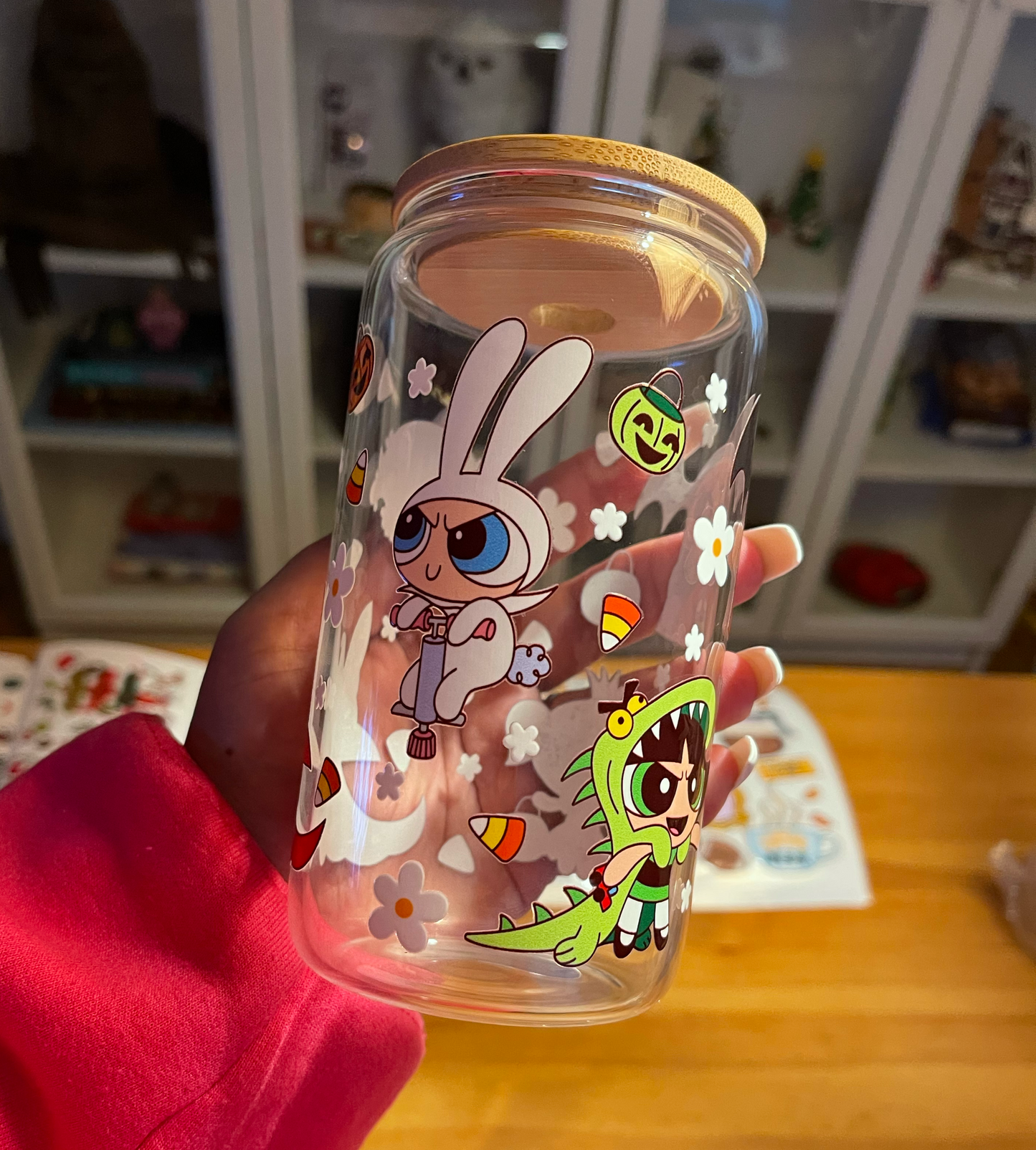 *PREORDER* HALLOWEEN POWERPUFF GIRLS GLASS