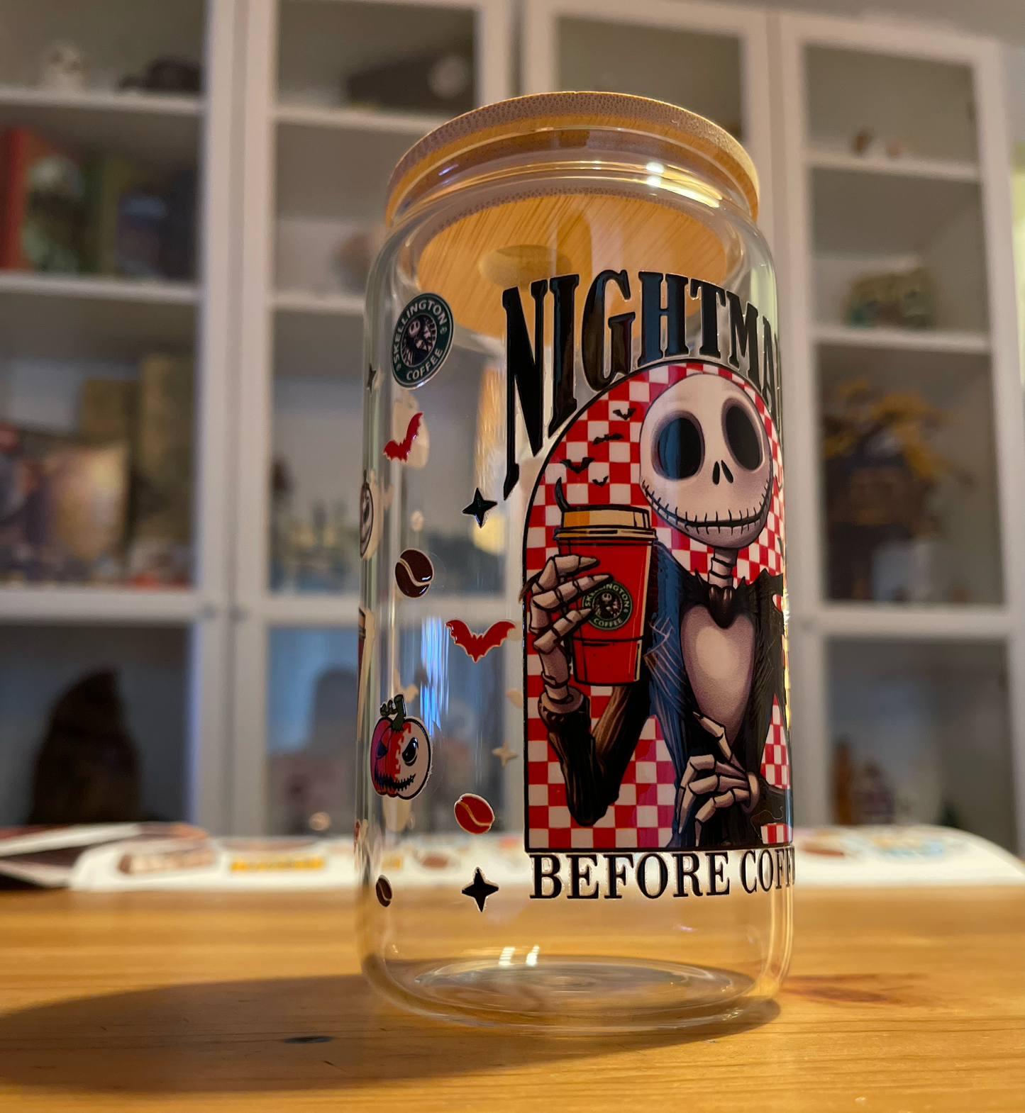 *PREORDER* HALLOWEEN NIGHTMARE BEFORE MY COFFEE GLASS
