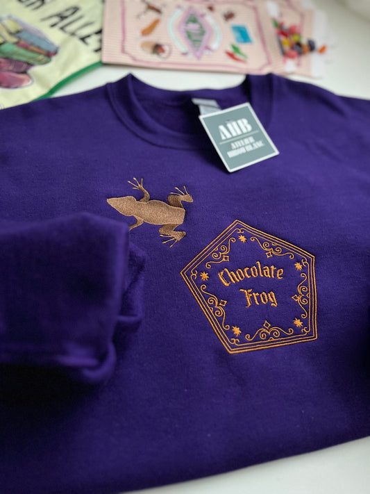 *PRE ORDER* CHOCO FROG + HONEYDUKES CREWNECKS