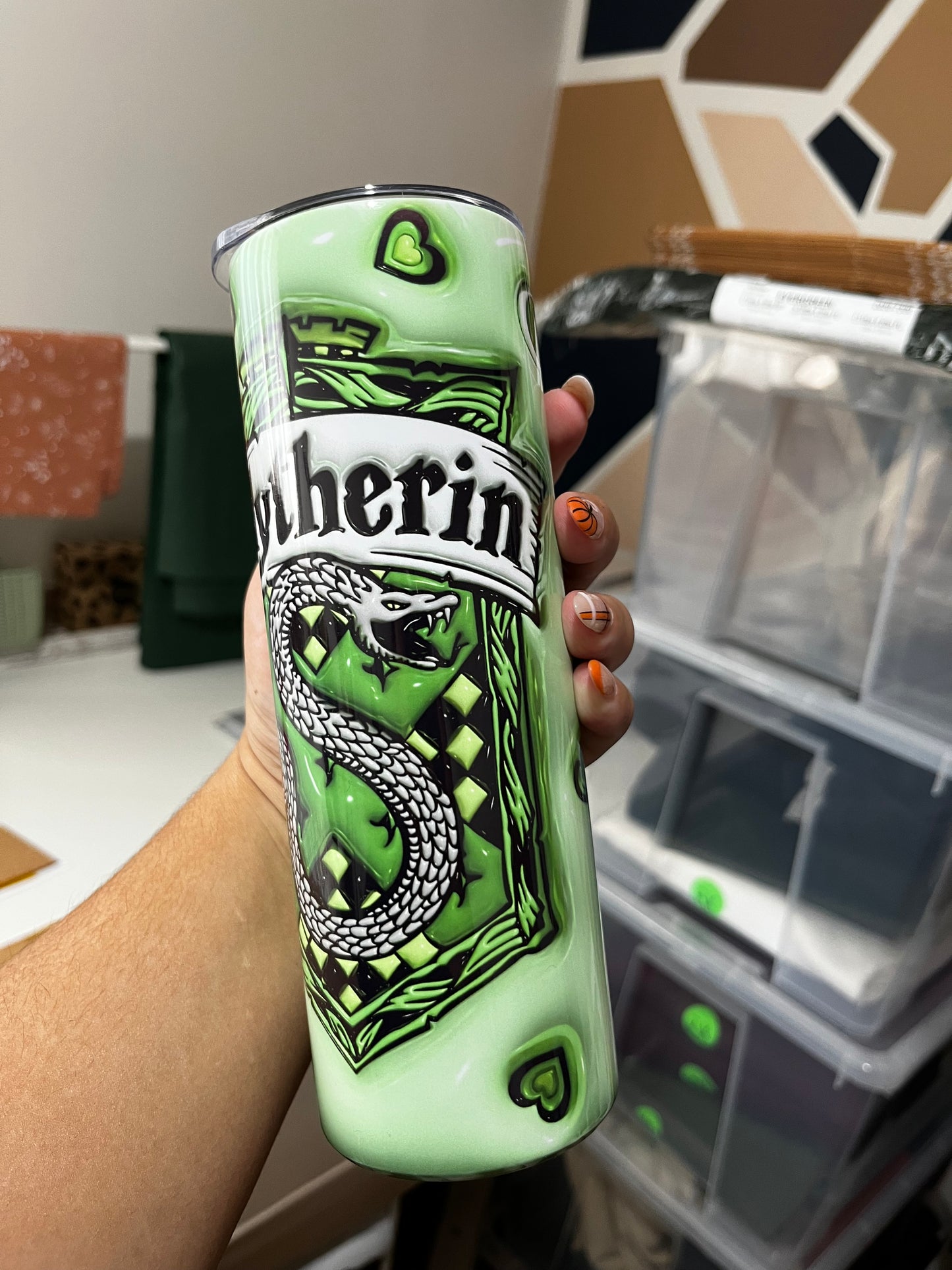 *PREORDER* HP HOUSES - GREEN TUMBLER 20oz