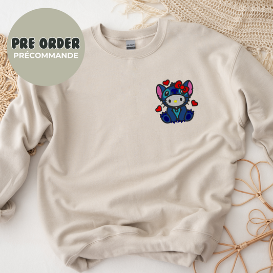 *PRE ORDER* TRENDY HELLO KITTY STITCH CREWNECK
