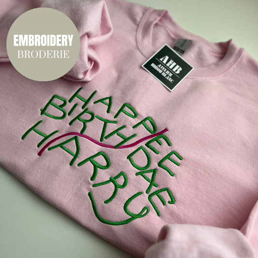 HAPPEE BIRTHDAE HARRY CREWNECK