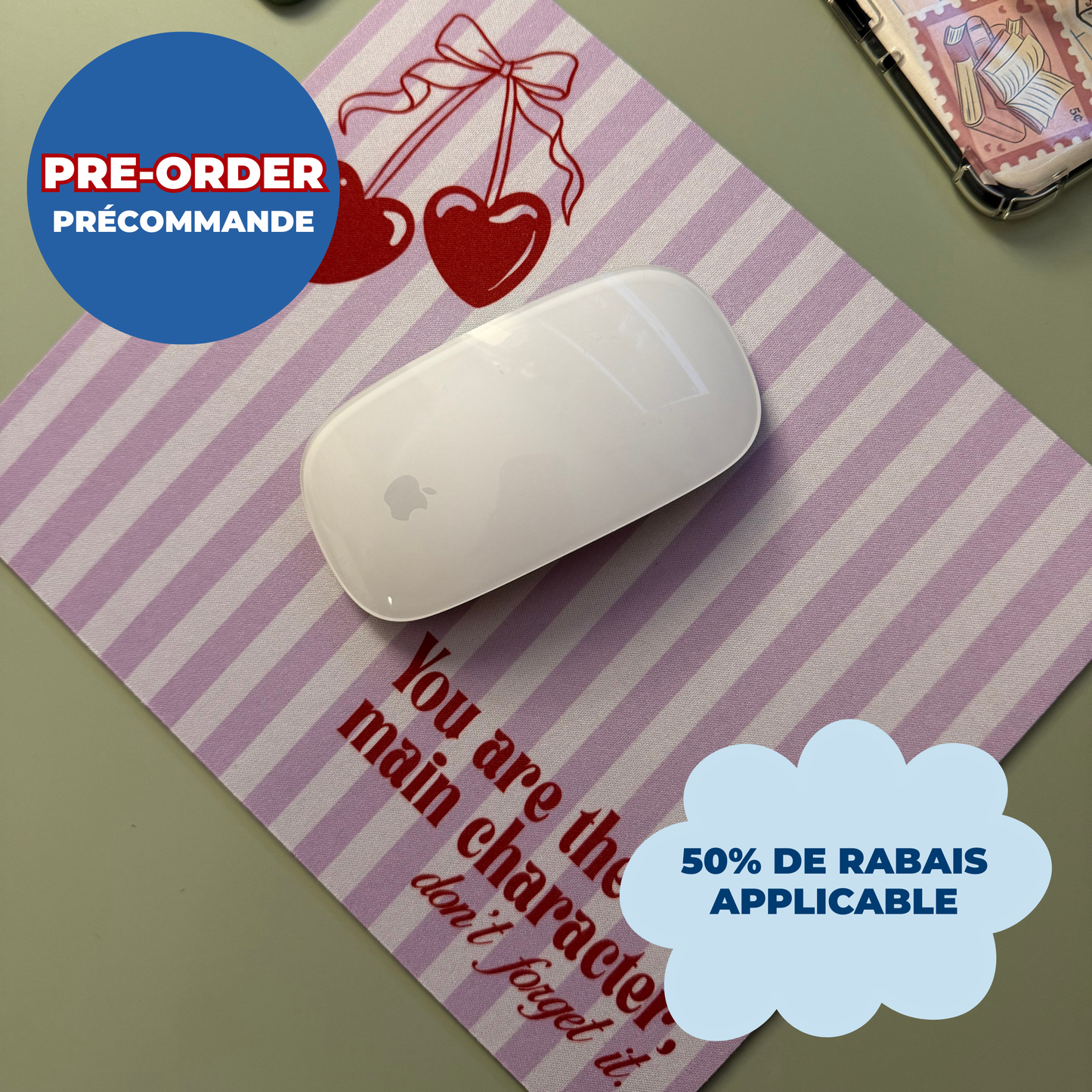 *PRE ORDER* YOU ARE THE MAIN CHARACTER MOUSEPAD