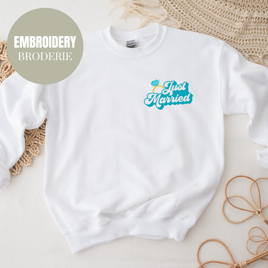 JUST MARRIED CREWNECK