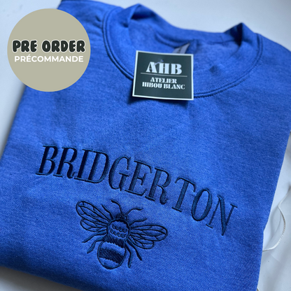 *PRE ORDER* BRIDGERTON EMBROIDERED CREWNECK