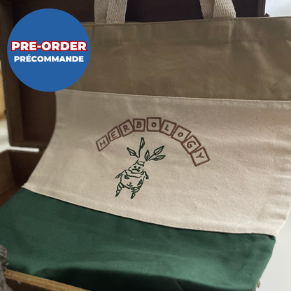 SAC FOURRE-TOUT BRODÉ HERBOLOGIE 