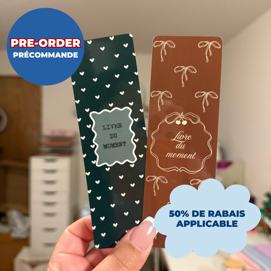 *PRE ORDER* LIVRE DU MOMENT BOOKMARKS (PACK OF 2)