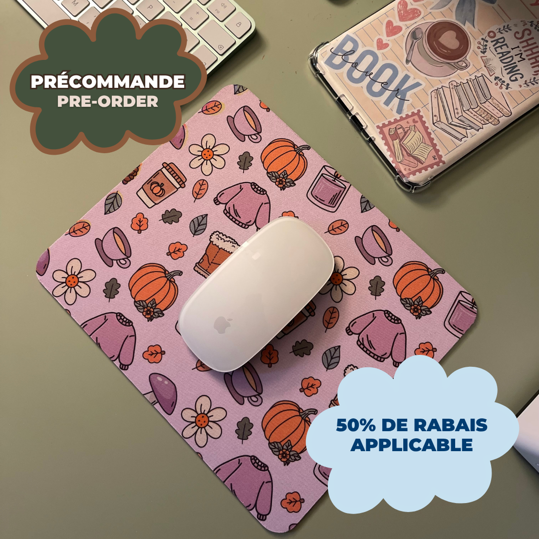 *PRÉCOMMANDE* TAPIS DE SOURIS VIOLET AUTOMNE CONFORTABLE