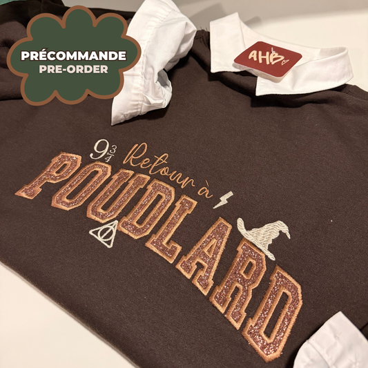 *PRÉCOMMANDE* HP RETOUR À LA MAISON (GLITTER) CREWNECK