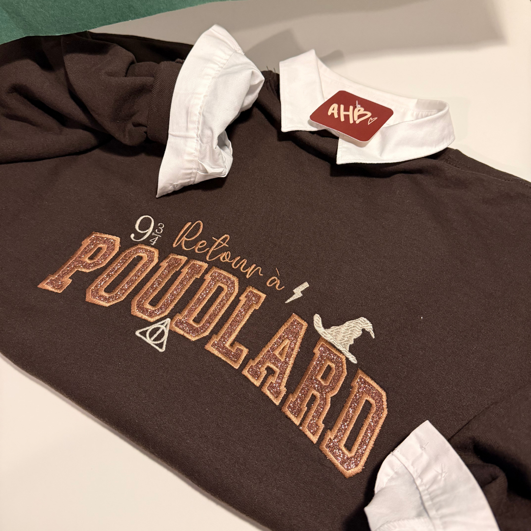 *PRÉCOMMANDE* HP RETOUR À LA MAISON (GLITTER) CREWNECK