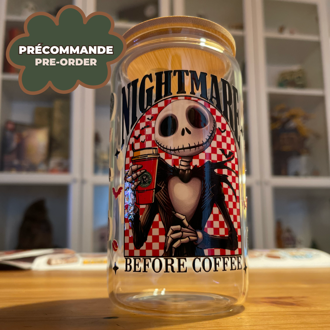 *PRÉCOMMANDE* VERRE NIGHTMARE BEFORE COFFEE