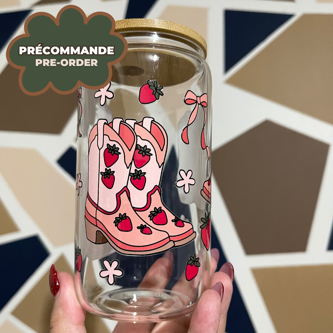 *PRÉCOMMANDE* VERRE BOOTS & STRAWBERRY