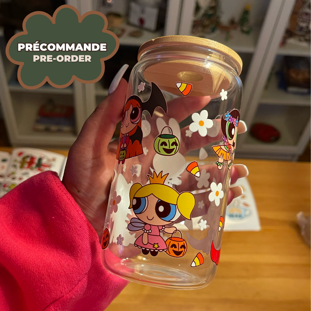 *PRÉCOMMANDE* VERRE HALLOWEEN LES SUPER NANAS 