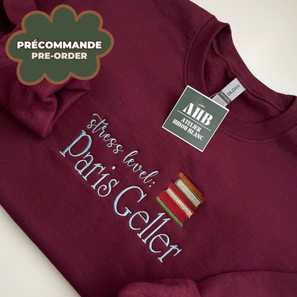 *PRÉCOMMANDE* STRESS LEVEL: PARIS GELLER CREWNECK