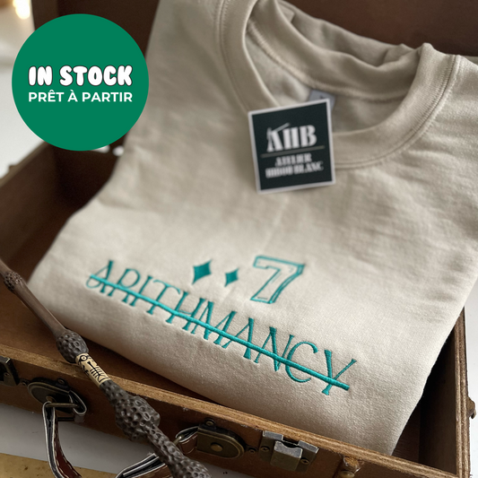 ARITHMANCY EMBROIDERED CREWNECK