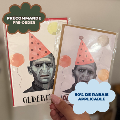 *PRÉCOMMANDE* CARTE D'ANNIVERSAIRE "OLDERMORT"