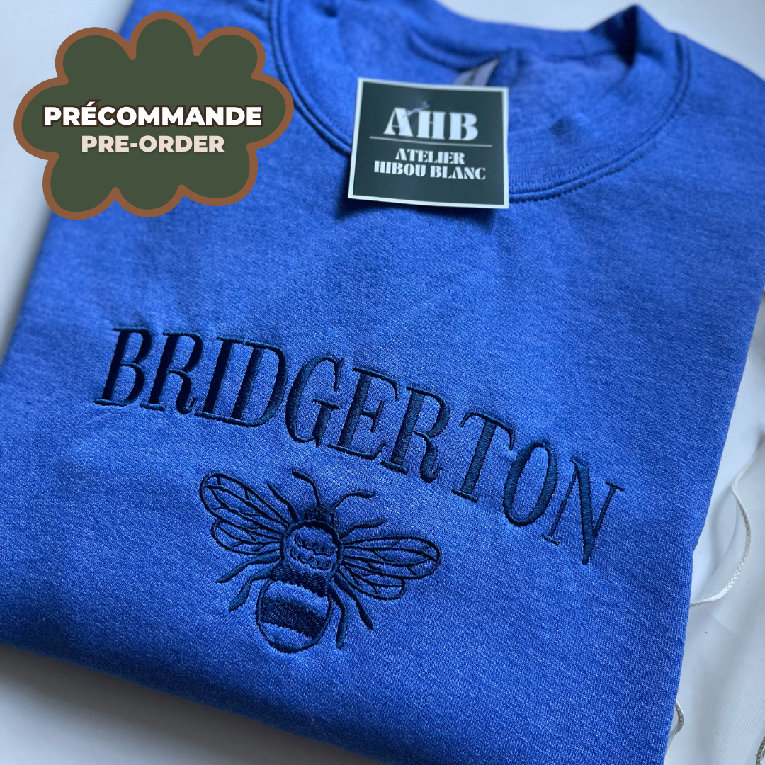 *PRE ORDER* BRIDGERTON EMBROIDERED CREWNECK