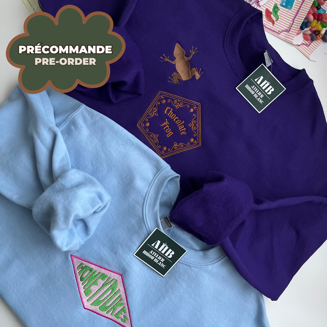 *PRÉCOMMANDE* HP CHOCO FROG & HP CANDY CREWNECKS