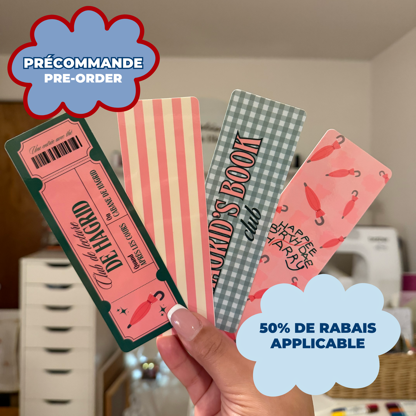 *PRE ORDER* HAGRID'S BOOKMARKS (PACK OF 4)