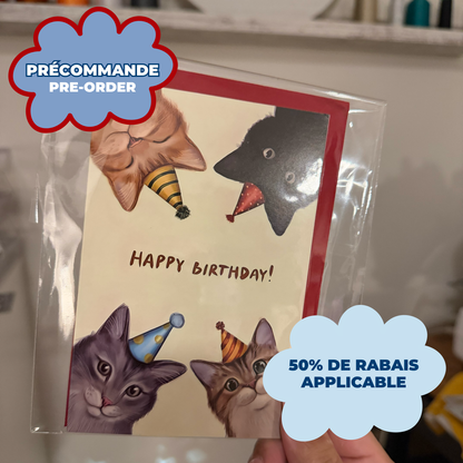 *PRE ORDER* HBD CAT LOVER BIRTHDAY CARD