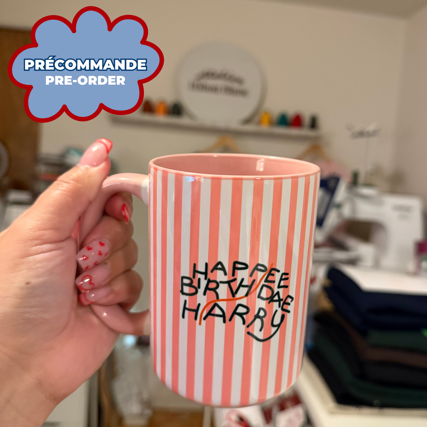 *PREORDER* HBD HARRY VINTAGE VIBES MUG (PINK 15oz)