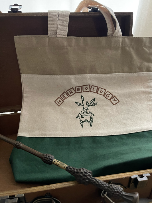 *PRE ORDER* HERBOLOGY EMBROIDERED TOTE BAG