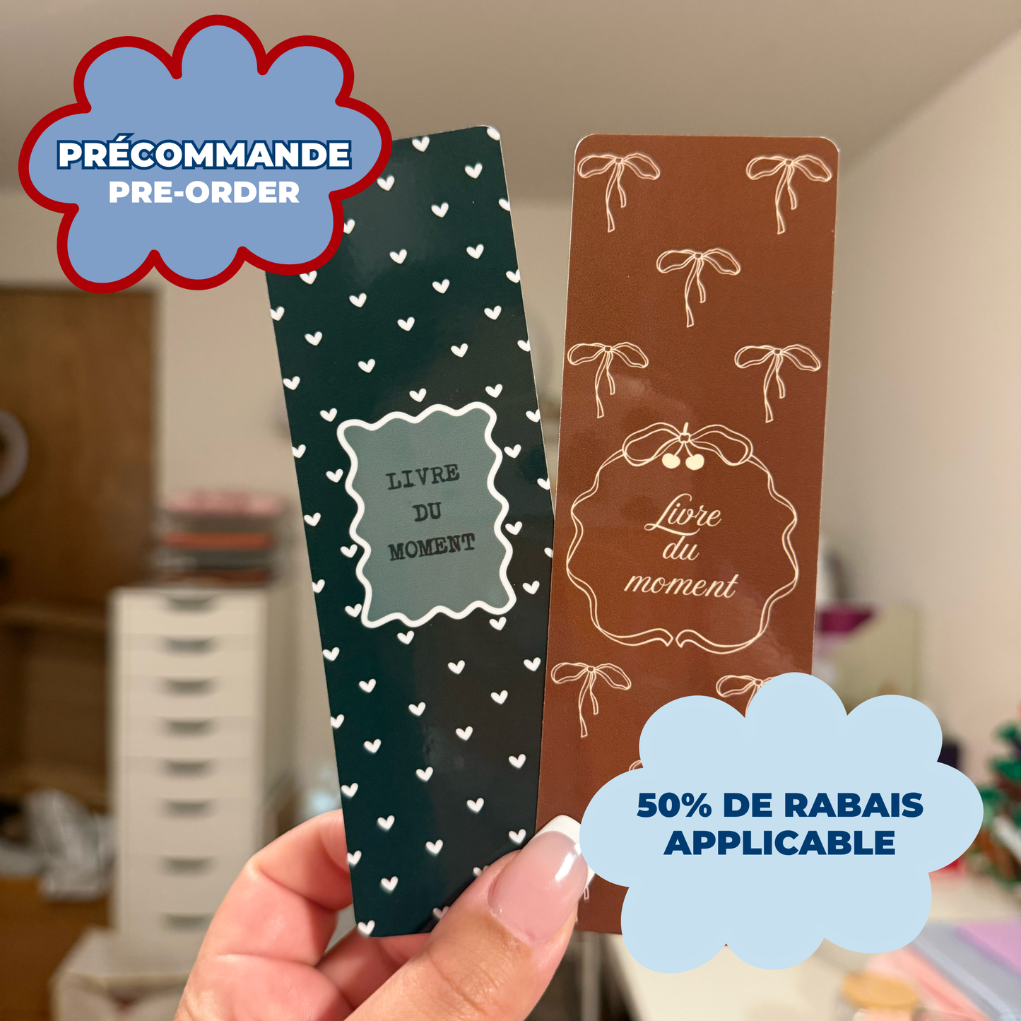 *PRE ORDER* LIVRE DU MOMENT BOOKMARKS (PACK OF 2)