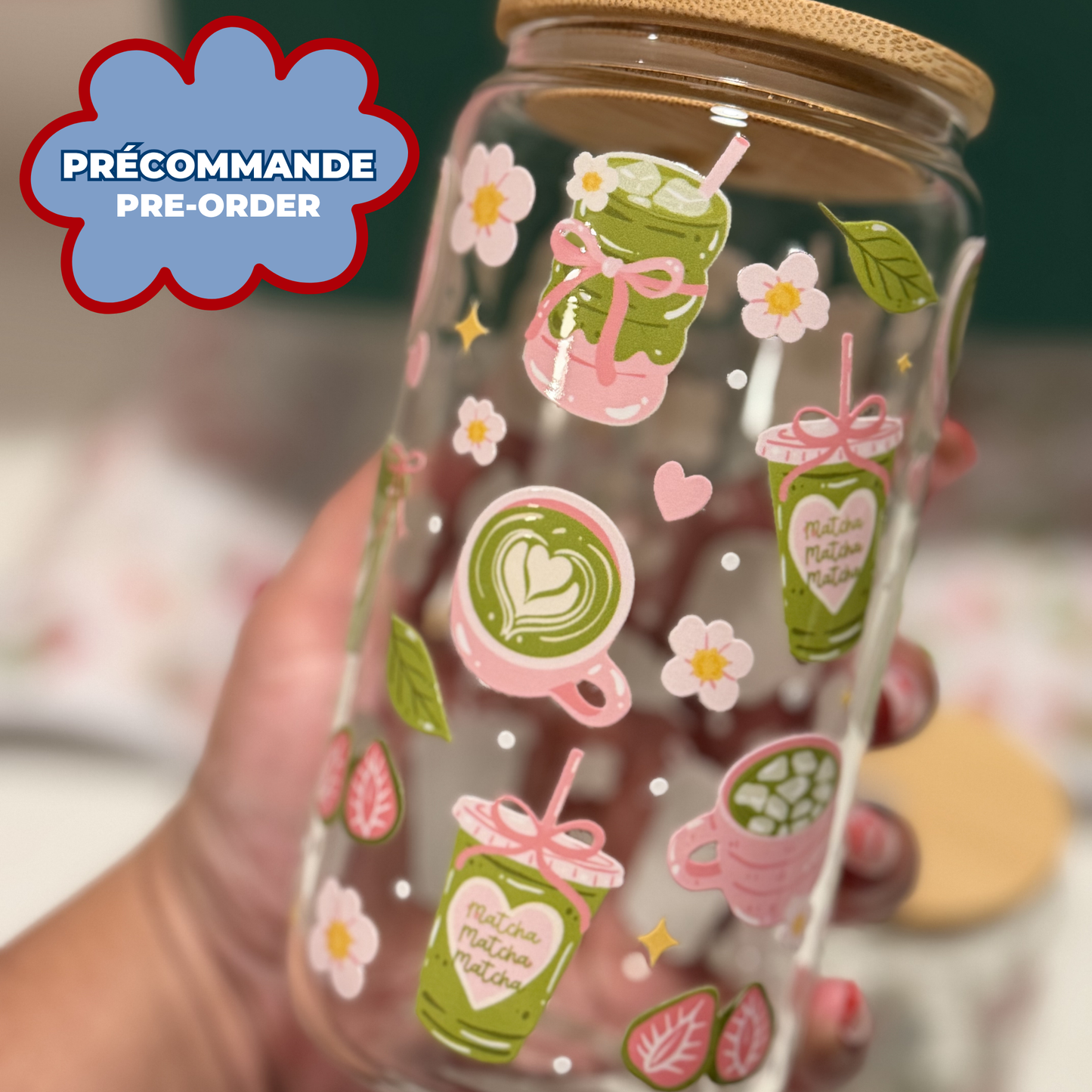 *PRÉCOMMANDE* VERRE MATCHA LOVER
