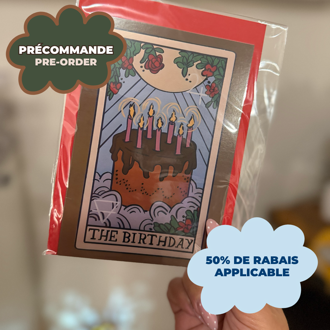 *PRE ORDER* THE BIRTHDAY TAROT VIBE BIRTHDAY CARD