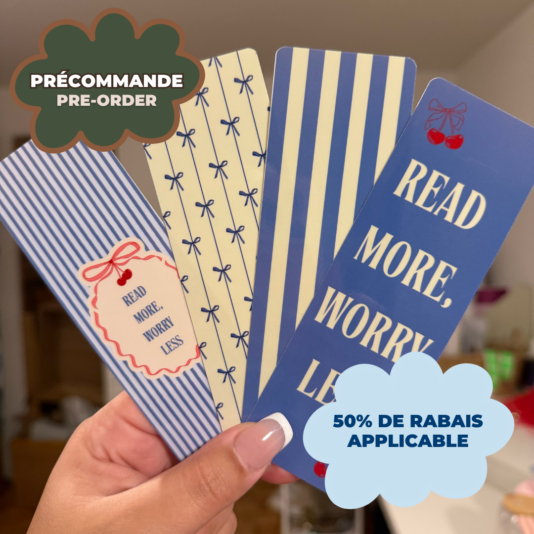 *PRE ORDER* READ MORE, WORRY LESS (PACK OF 4)