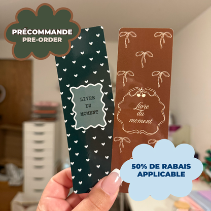 *PRE ORDER* LIVRE DU MOMENT BOOKMARKS (PACK OF 2)