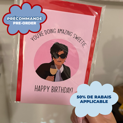 *PRE ORDER* YOU'RE DOING AMAZING BIRTHDAY CARD